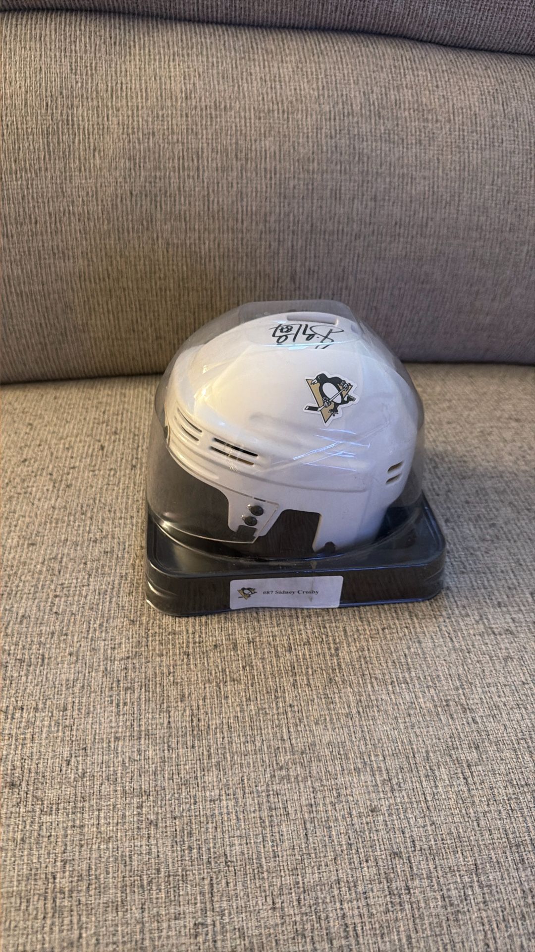 Miniature Penguins Hockey Helmet