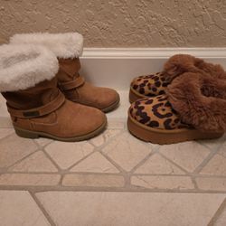 Boots Size 9T, 2 Pairs 