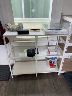 Shelf with Glass Panel