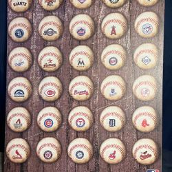 MLB Teams Wall Sign