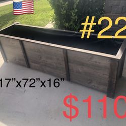 Wood Bed Planters Box Garden Raised Pots 