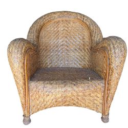 Pottery Barn Malabar Rattan Chair