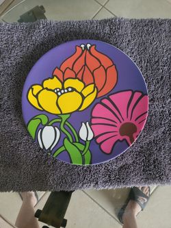 15 1/2" Floral Display Plates