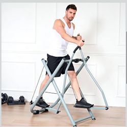 Total Body Fitness Workout Exercise Elliptical Glider Supports 250-330lbs Max Weight,Electronic Meter Elliptical Glider Low-Impact Design for Home Gym