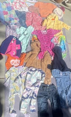 24 pc baby clothes, 0-18 months