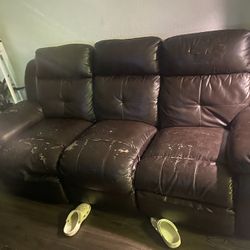 Two Free Couches With Recliners