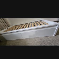 IKEA Twin Bed Frame /2 Drawers