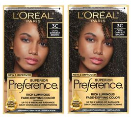 Loreal Superior Preference Ultimate Black 2 Packs