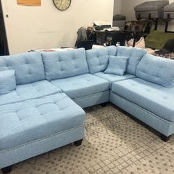 New Sectional Couch with Ottoman! Free Delivery 🚚! Free Assembly! 