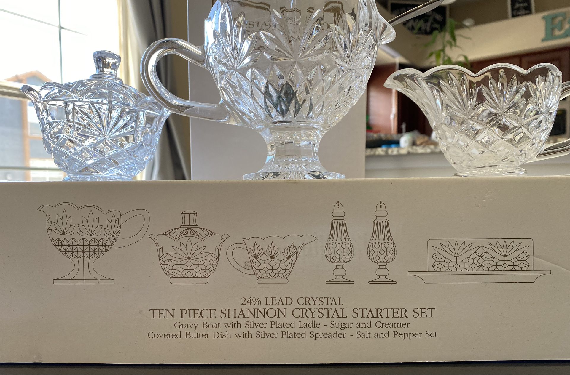 Shannon Crystal 10 pc. Starter Set by Godinger