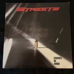 Streets “Crimes In Mind” 1985 Atlantic Records Stereo