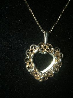 Hand mand heart itlay sterling silver charm