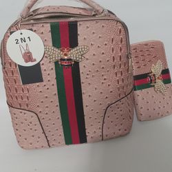 Queen Bee Backpack With Wallet 