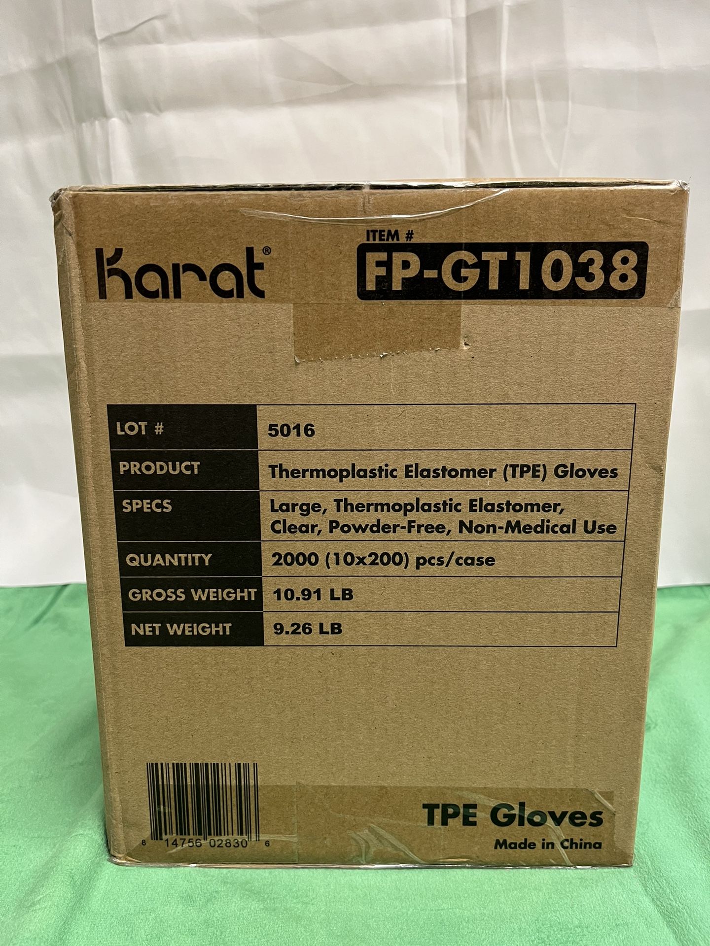 Karat TPE Large Gloves 100Box/2000Cs