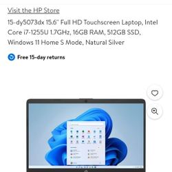 15inch Touch HP Laptop 