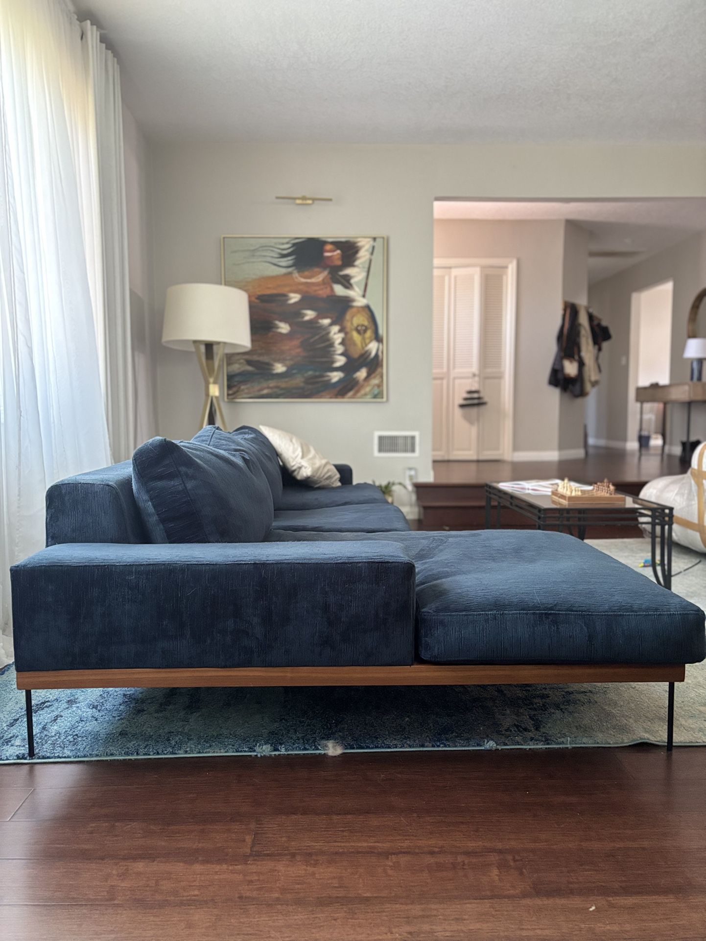 Modern Blue Sofa