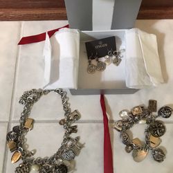 New Chico’s Necklace, Bracelet, & 2 Earrings