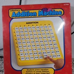 Lakeshore Addition Machine Math Educational Tool Push Button Home School