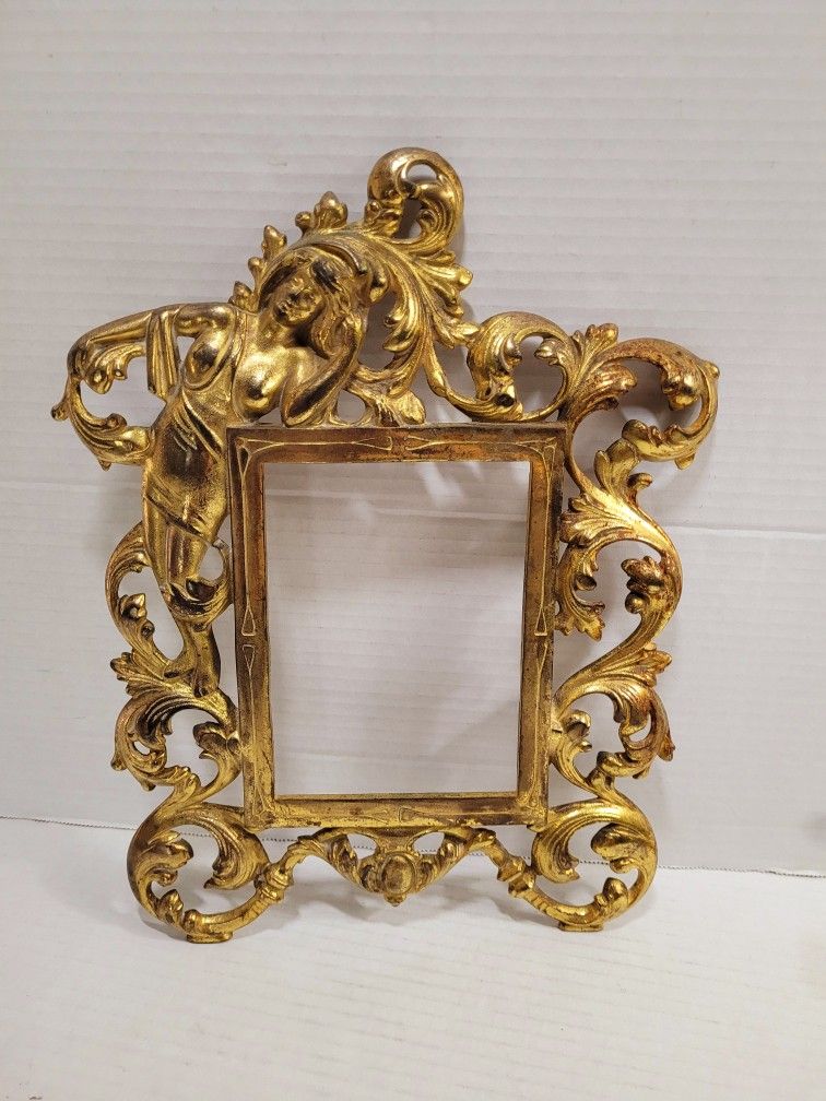 Antique Art Nouveau Lady Picture Frame