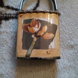 Vintage Metal Vinyl Purse