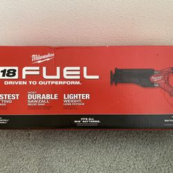 Milwaukee M18 FUEL GEN-2 18V Lithium-Ion Brushless Cordless SAWZALL Reciprocating Saw (Tool-Only) NEW, FACTORY SEALED BOX, NEVER BEEN OPEN OR USED RET