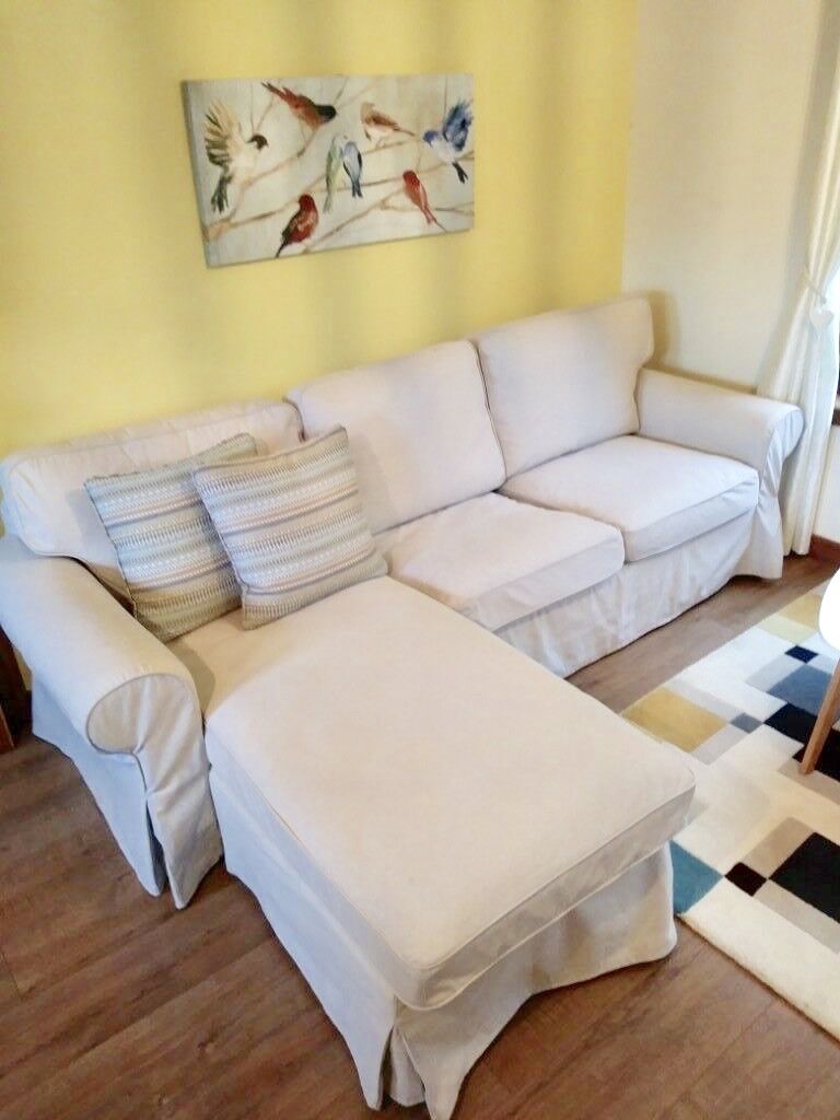 Ektorp sofa sectional with chaise like new!! - Can Deliver