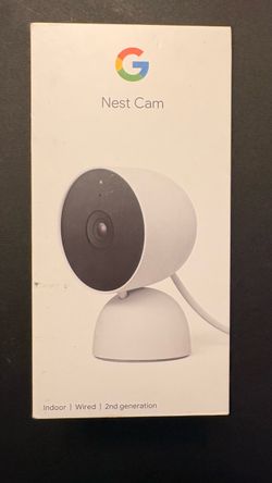 Google Nest Cam Indoor Wired 2nd Gen (Sealed) / Cámara Nest de Google (Nueva) ($60)