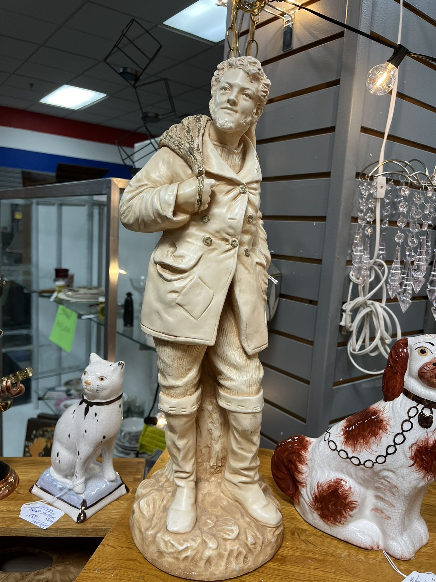 Vtg-Marwai Chalkware Statue