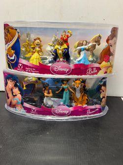 Two New Disney Store Figurine Sets Belle and Aladdin