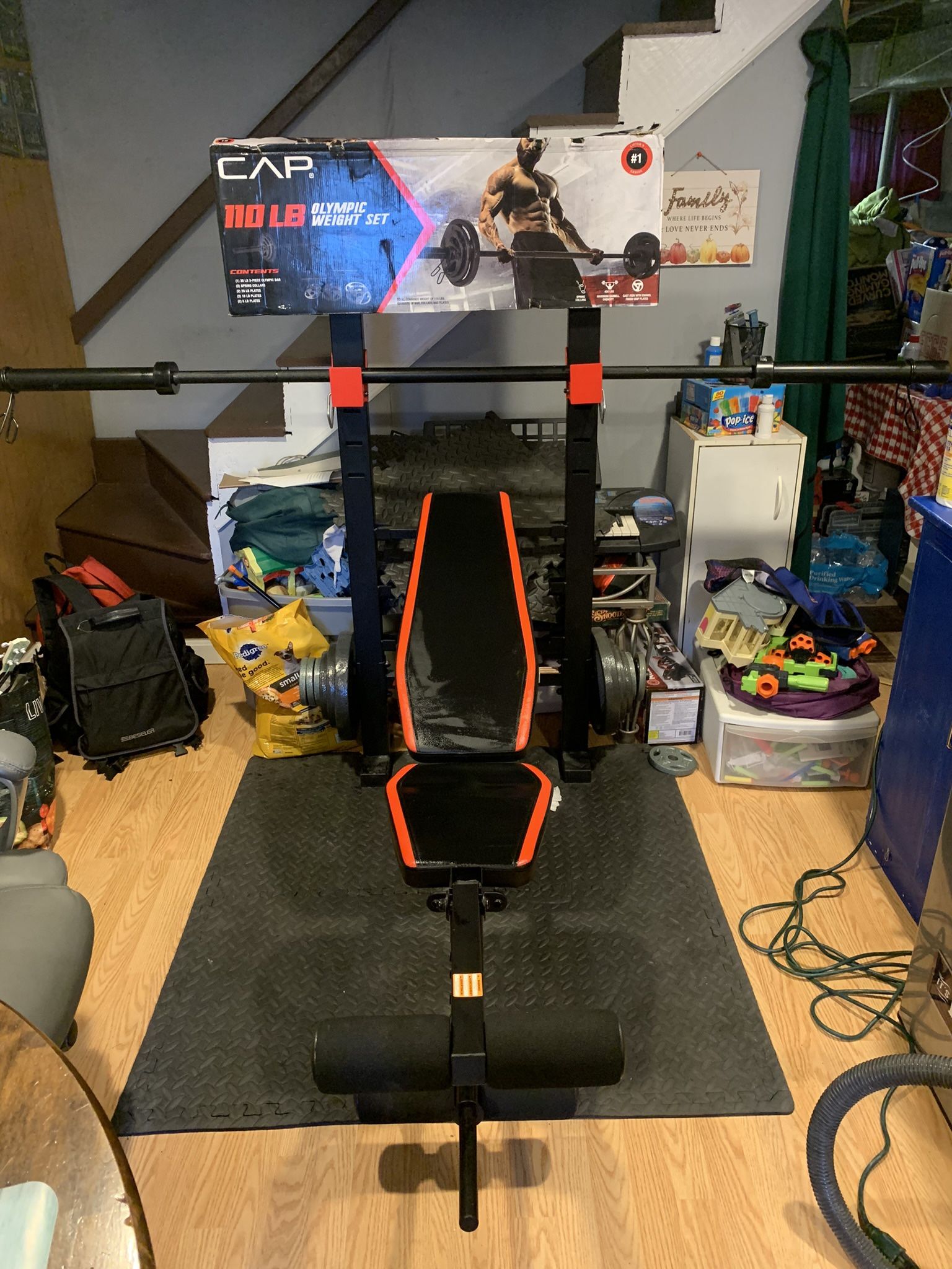 Cap Weight set Bench And Bar