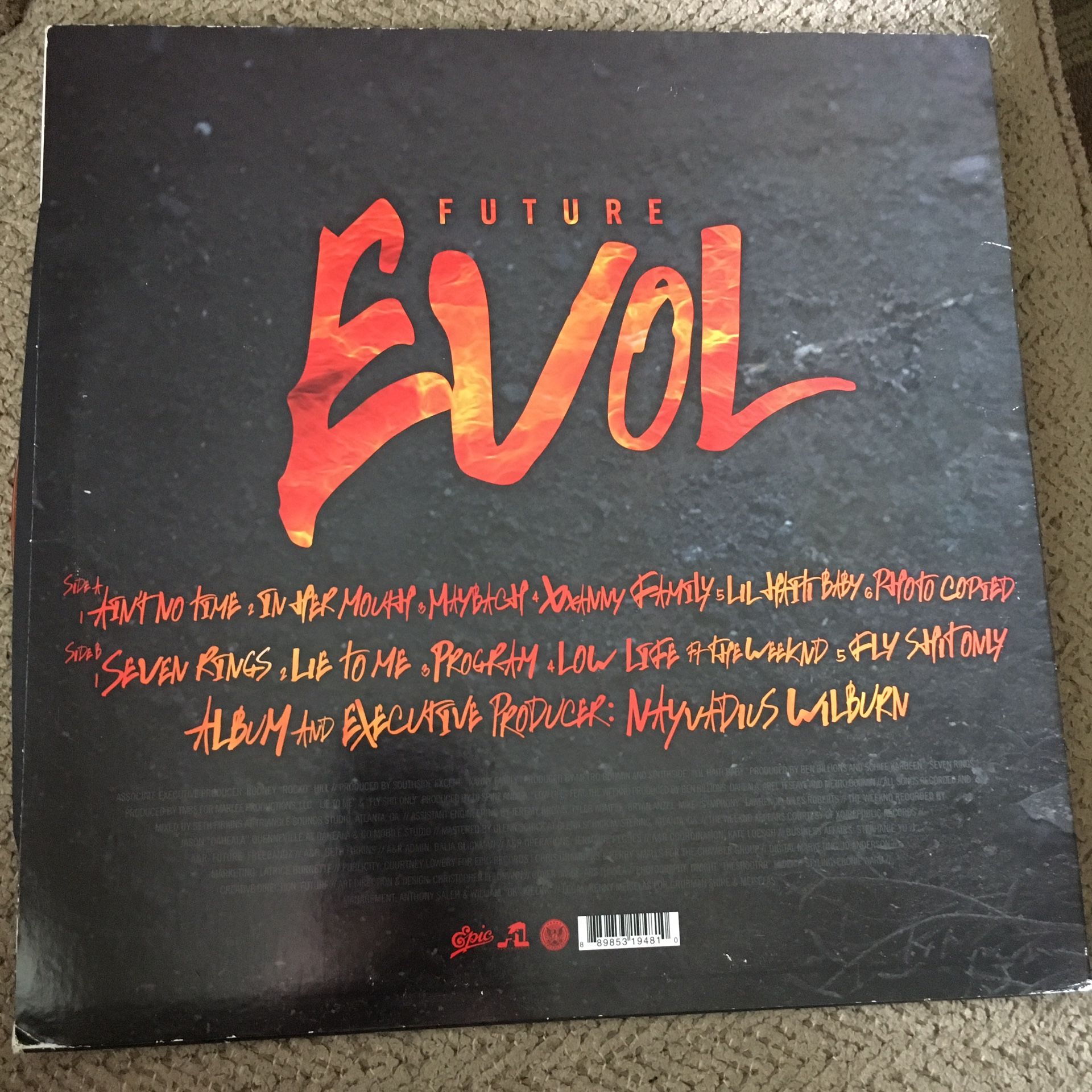 FUTURE-EVOL VINYL RECORD