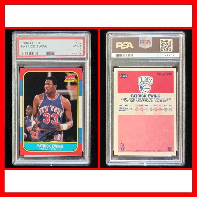 Patrick Ewing 1986 Fleer Rookie Card
