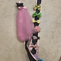 Ballerina Hair Bow Hanger And Storage And Bows