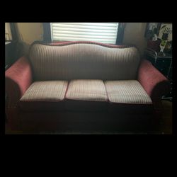 Red coaches w/ pullout bed!