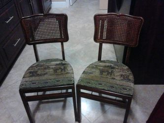 Folding antique chairs