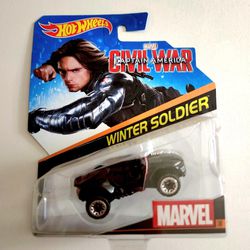 Hot Wheels Winter Soldier Captain America Civil War Marvel 1/64 Car 2015 New