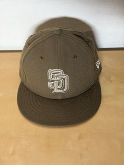 New Era 59FIFTY San Diego Padres Fitted Hat 7 1/4 Olive Green MLB Cap