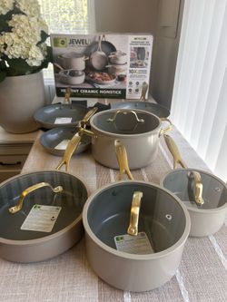 GreenPan Jewel Pro 11-piece Cookware Set Taupe