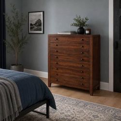 SOLID WOOD 60" TALL CHEST | UNIQUE RUSTIC MODERN PIECE | $475