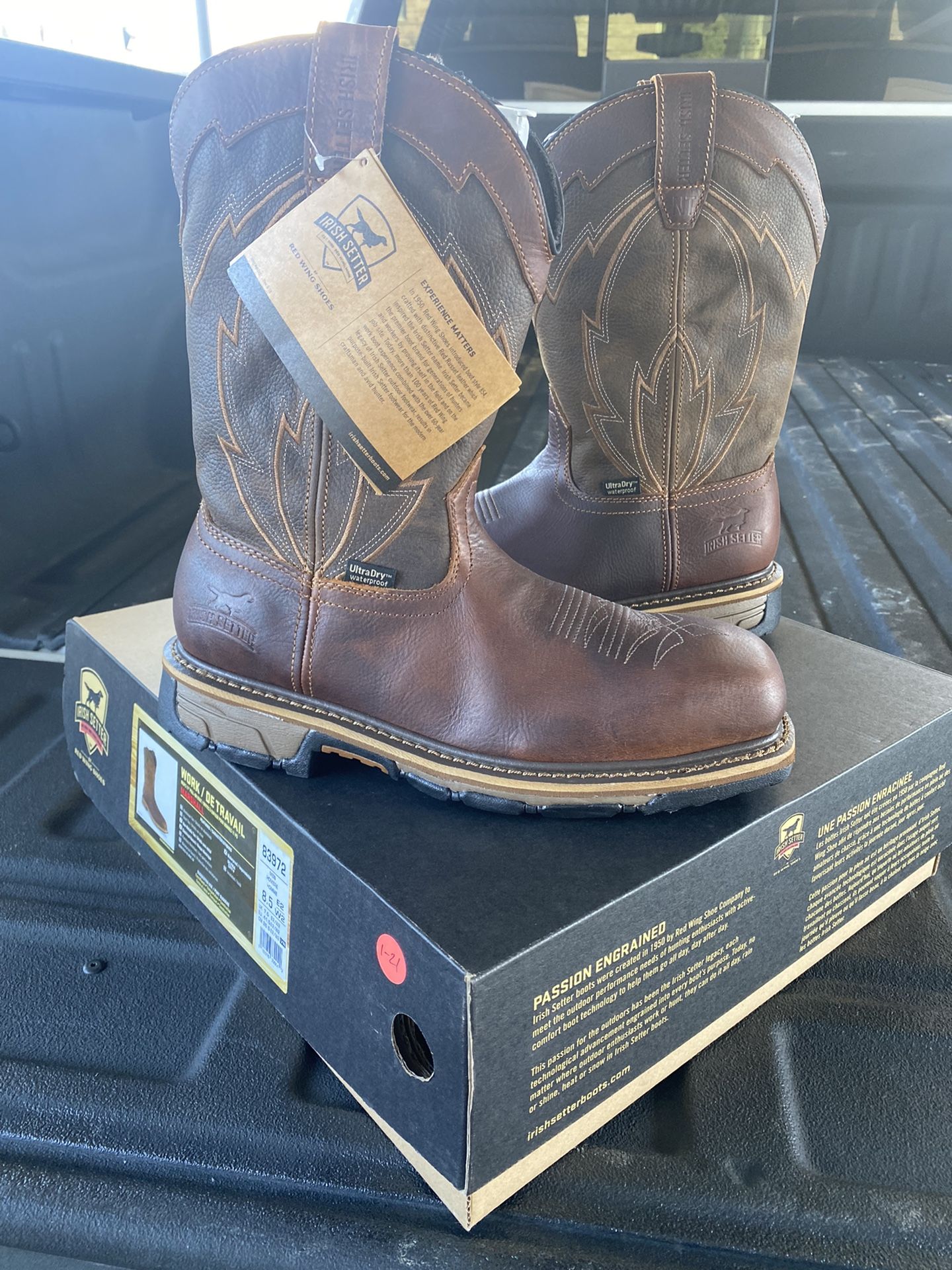 Work Boots Irish Setter By Red Wings 8.5 EE
