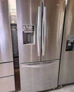 Whirlpool 3 Door Stainless Steel Refrigerator Fridge
