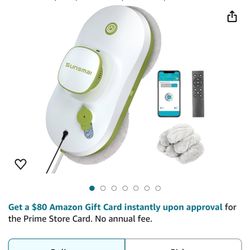 SUNSMAI Window Cleaning Robot, Smart Window Cleaner with Automatic Water Spray, Remote Control Robot Window Washer for Windows/Tiles/Glass Door (SWLR0