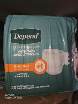 Adult diapers Depend S/M
