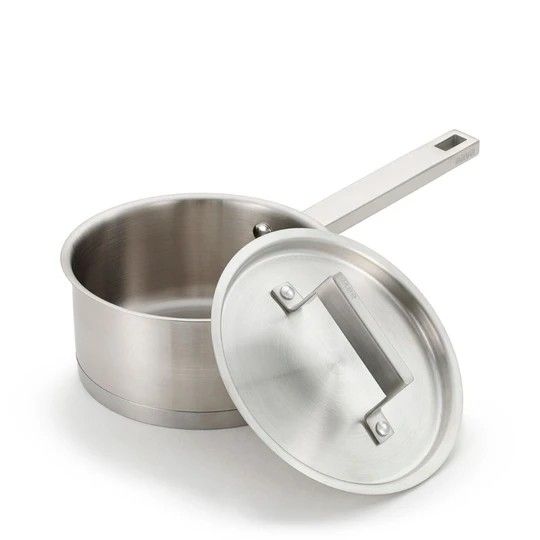 Aava elements stainless steel saucepan with lid And Aava Frying Pan