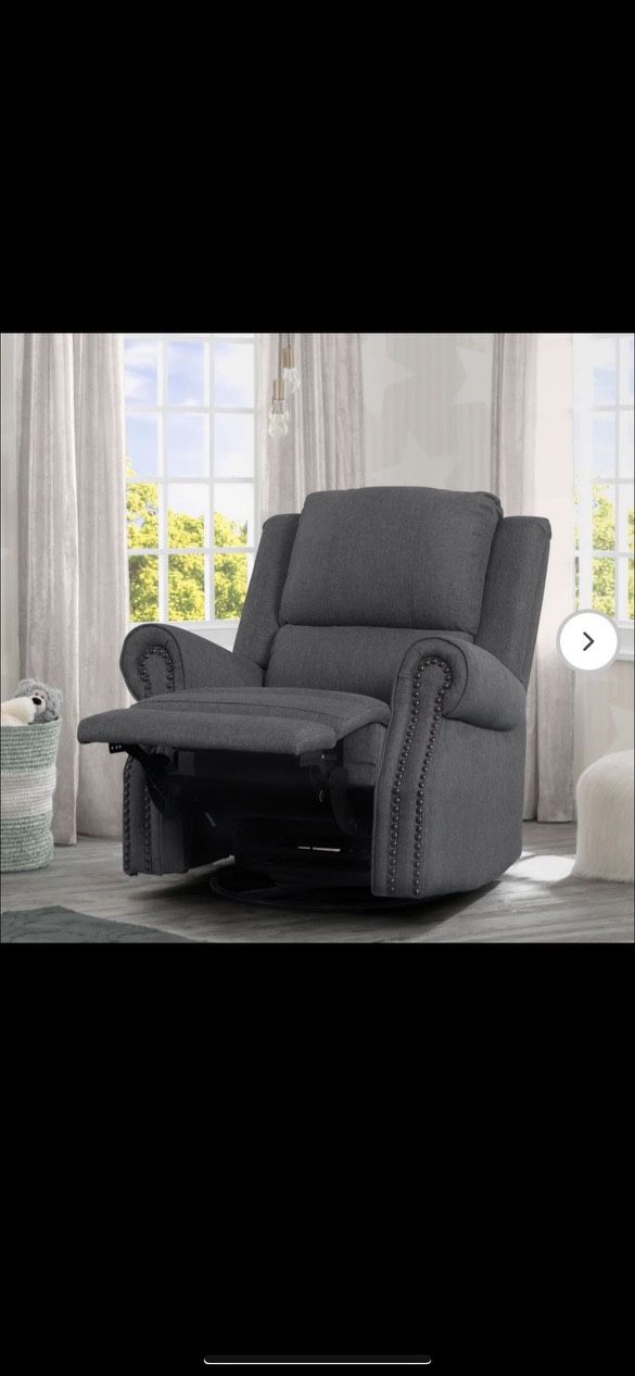 New Dylan Recliner / Charcoal Grey Glider/ Nursing Chair
