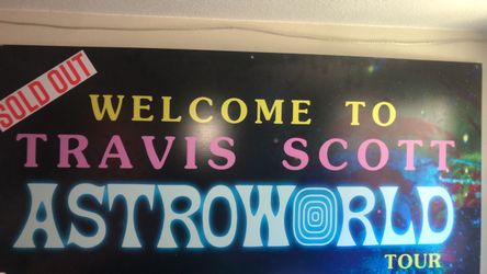 Travis Scott Astro WORLD TOUR sign