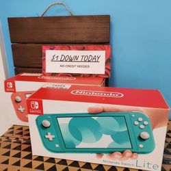 Nintendo Switch Lite Gaming Handheld Brand New - $1 DOWN TODAY, NO CREDIT NEEDED