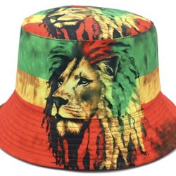Unisex Rasta Lion of Judah Hat - Lightweight with Rasta Color Print (///), Iconic Jamaican for &, Machine Washable Outdoor & Festival Accessory, Ideal
