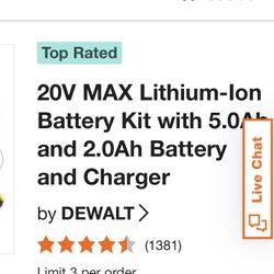 Dewalt battery