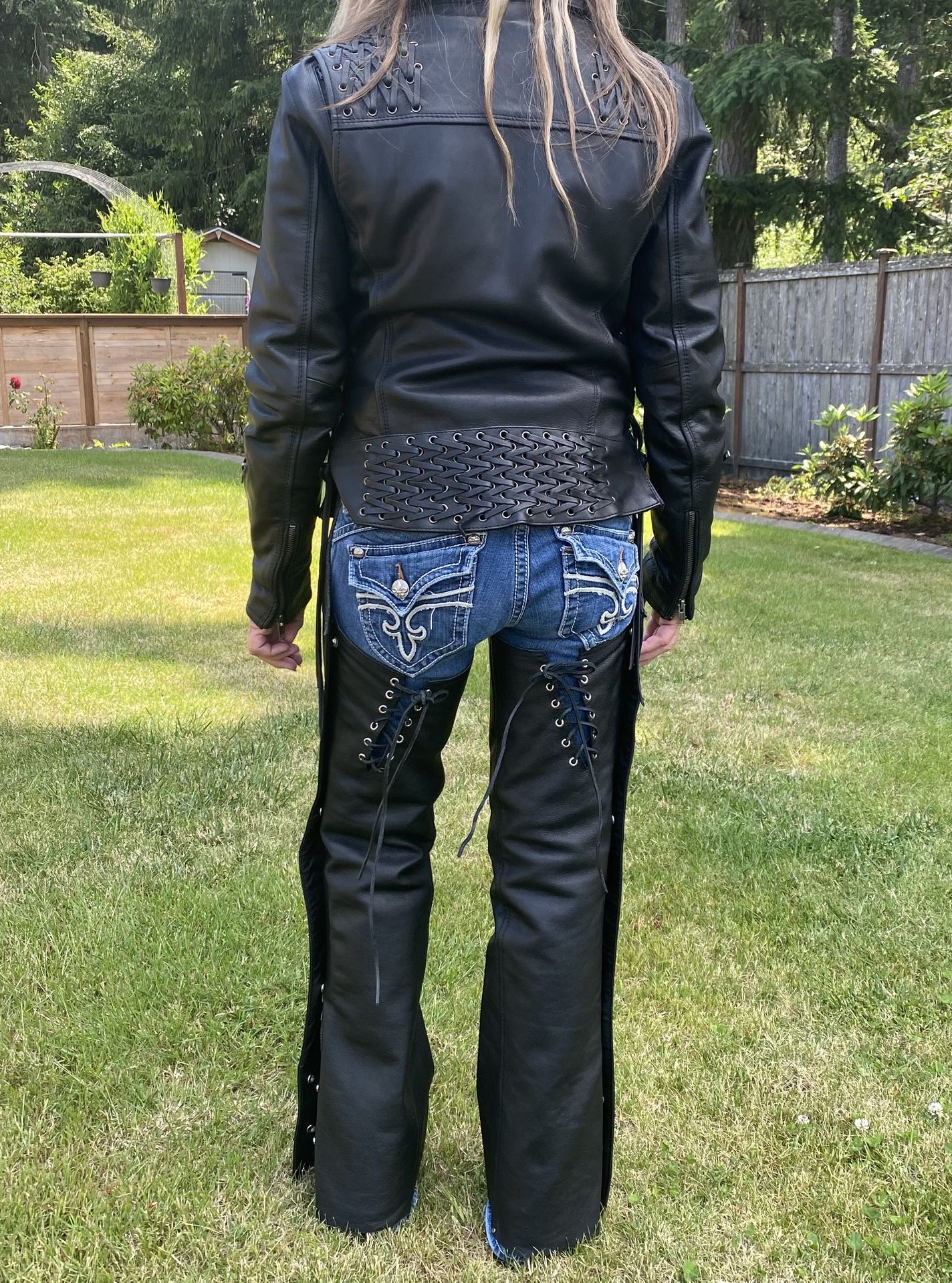 Motorcycle Leather Chaps
